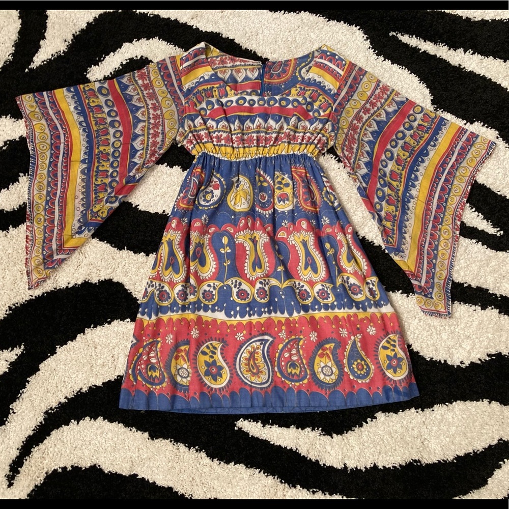 Vintage 1970s Boho Gypsy Hippie Dress